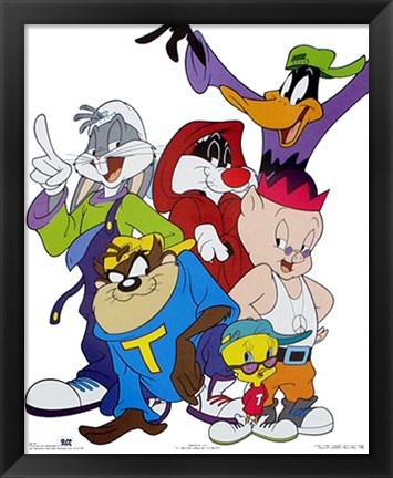 Framed Bugs Bunny &amp; Friends: Hip-Hop Print