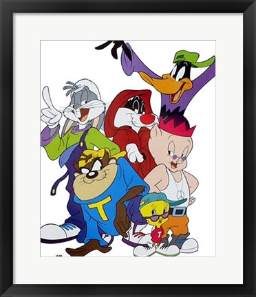 Framed Bugs Bunny &amp; Friends: Hip-Hop Print