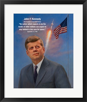 Framed JFK Print