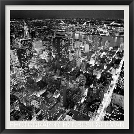 Framed Empire State Building, East View Print