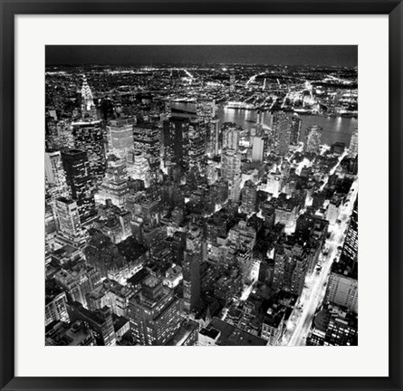 Framed Empire State Building, East View Print