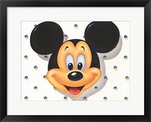 Framed Mickey Mouse: Portrait Print