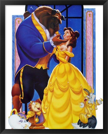 Framed Beauty and the Beast Print