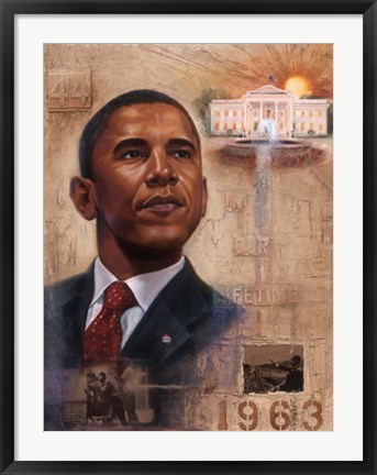 Framed In Our Lifetime (Barack Obama) Print