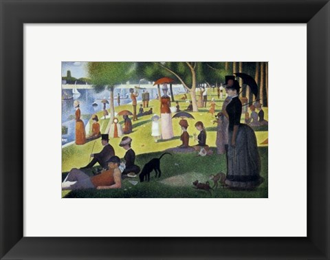 Framed Sunday Afternoon on the Island of La Grand Jatte Print