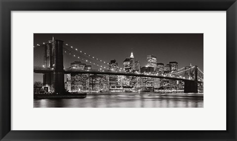 Framed Brooklyn Bridge, 2007 Print