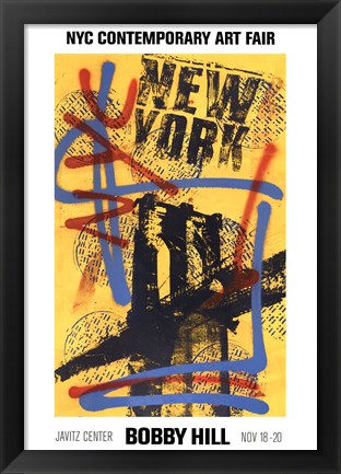 Framed NYC (Yellow) Print