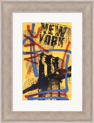 Framed NYC (Yellow) Print