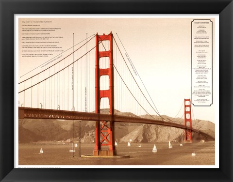 Framed Golden Gate Architecture Print