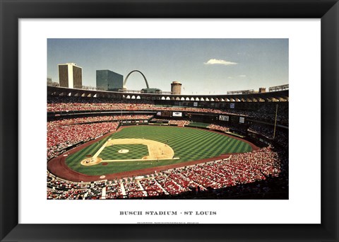 Framed Busch Stadium, St Louis Print