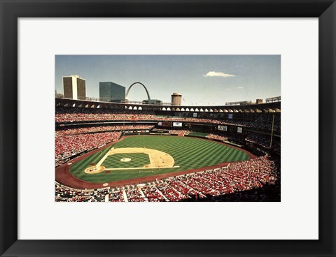 Framed Busch Stadium, St Louis Print