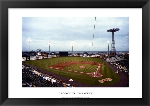 Framed Brooklyn Cyclones Print