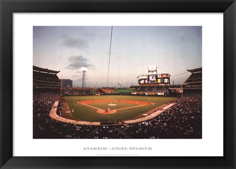 Framed Anaheim, Angel Stadium Print