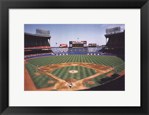 Framed Cleveland Municipal Stadium Print