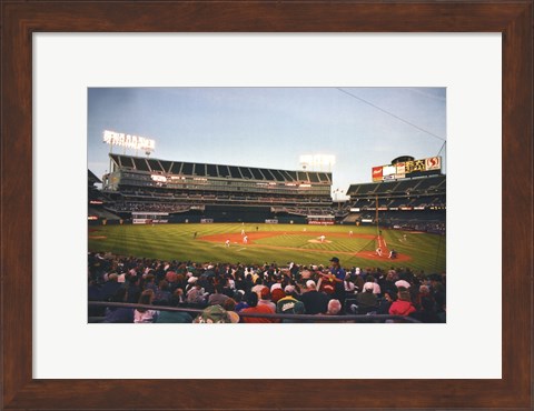 Framed Oakland, McAfee Coliseum Print