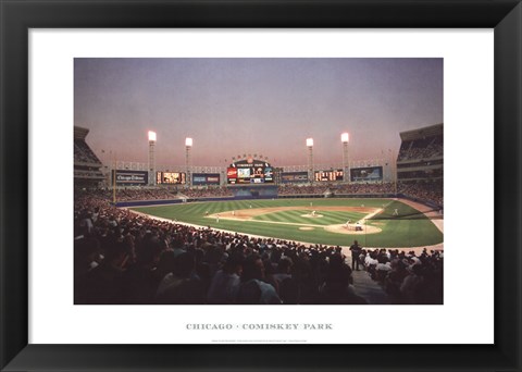 Framed Chicago Comiskey Park Print