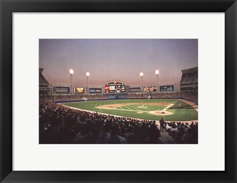 Framed Chicago Comiskey Park Print