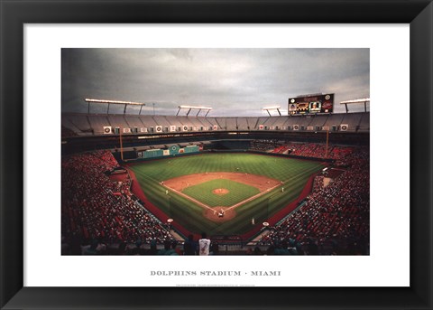 Framed Dolphins Stadium, Miami Print