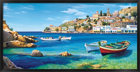 Framed Golfo mediterraneo Print