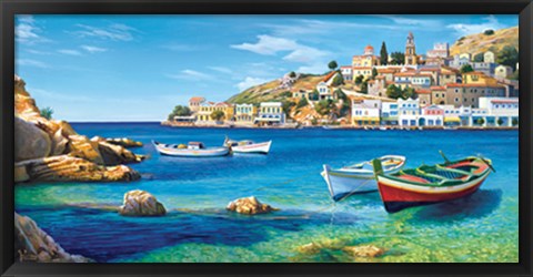 Framed Golfo mediterraneo Print