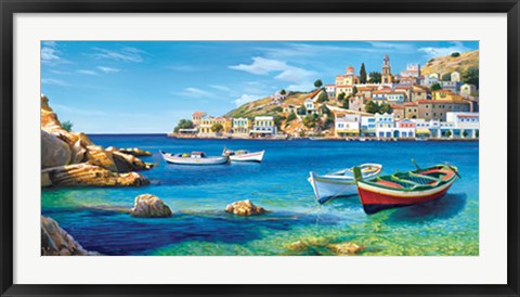 Framed Golfo mediterraneo Print