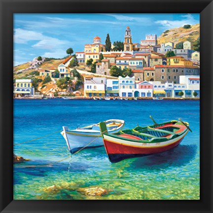 Framed Golfo mediterraneo Print