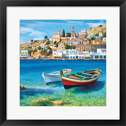 Framed Golfo mediterraneo Print