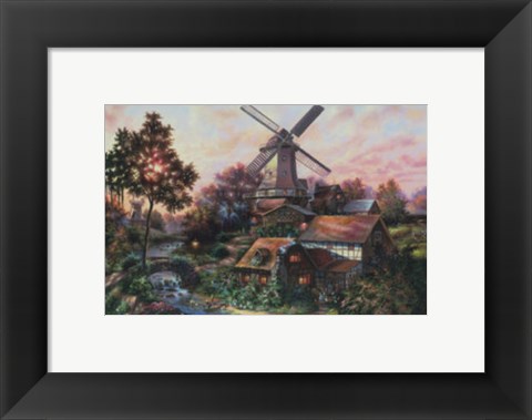 Framed Lights Of Home Print