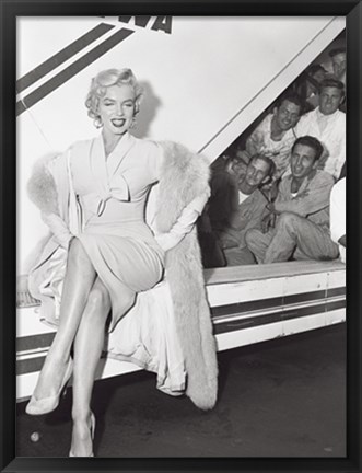 Framed Marilyn Monroe in Airport Print