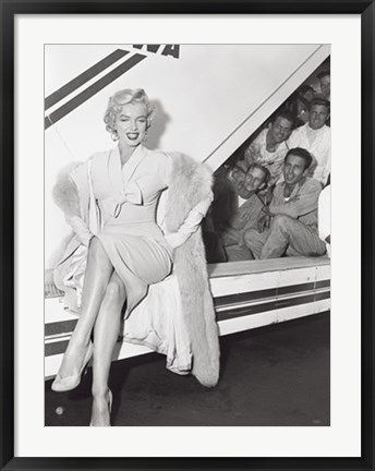 Framed Marilyn Monroe in Airport Print