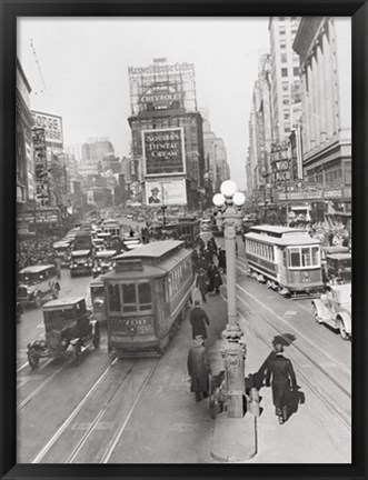 Framed Times Square from 43rd Street, 1930 Print