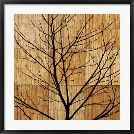 Framed Tree Silhouette II Print