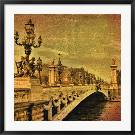 Framed Paris Romance Print