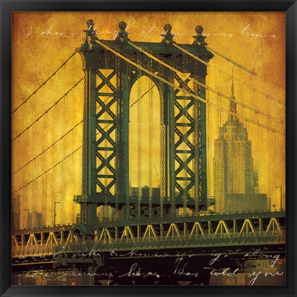 Framed New York Romance Print