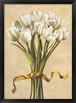 Framed Bouquet candido Print