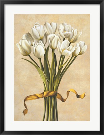 Framed Bouquet candido Print