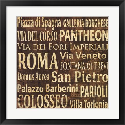 Framed Roma Print