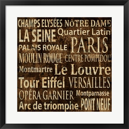 Framed Paris Print