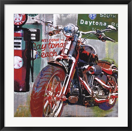 Framed Daytona Beach Print