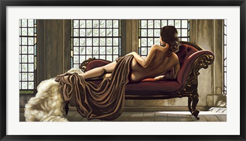 Framed Golden Woman Print