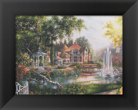 Framed Lakeside Hideaway Print