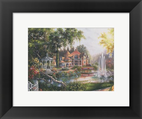 Framed Lakeside Hideaway Print