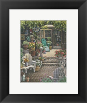 Framed Miss Trawick&#39;s Garden Shop Print