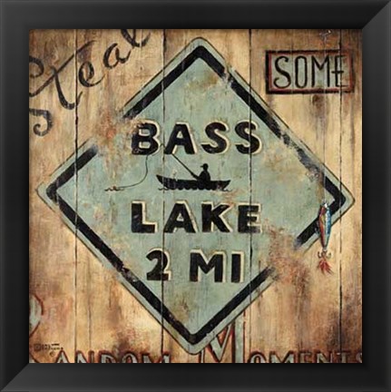 Framed Bass Lake Print