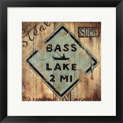 Framed Bass Lake Print