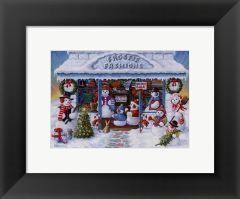 Framed Frostie Fashions Print