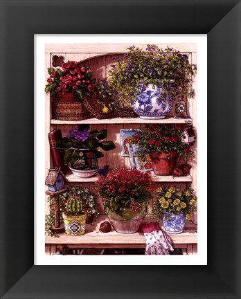 Framed Flower Cupboard Print