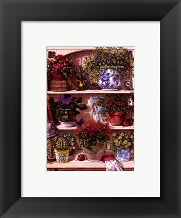 Framed Flower Cupboard Print