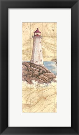 Framed Peggy&#39;s Cove Light Print