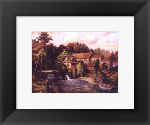 Framed Old Mill Print